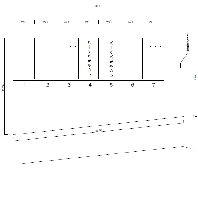 システムパーク有楽町の駐車配置図
