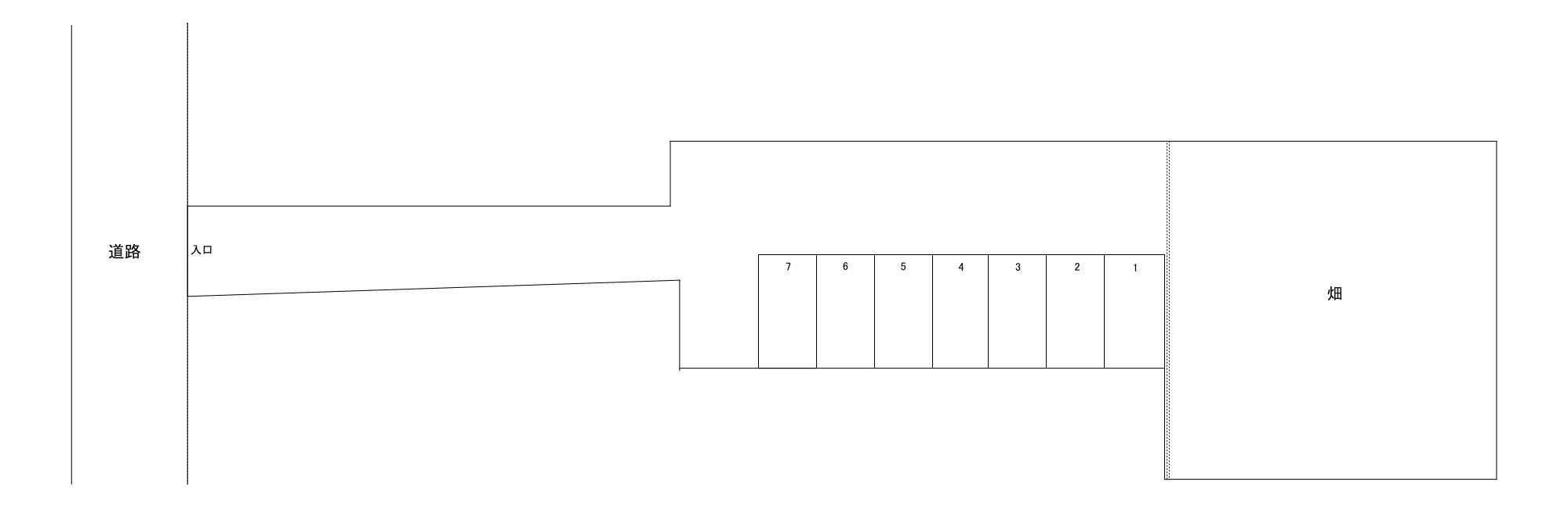 奈多駅前モータープールの駐車配置図