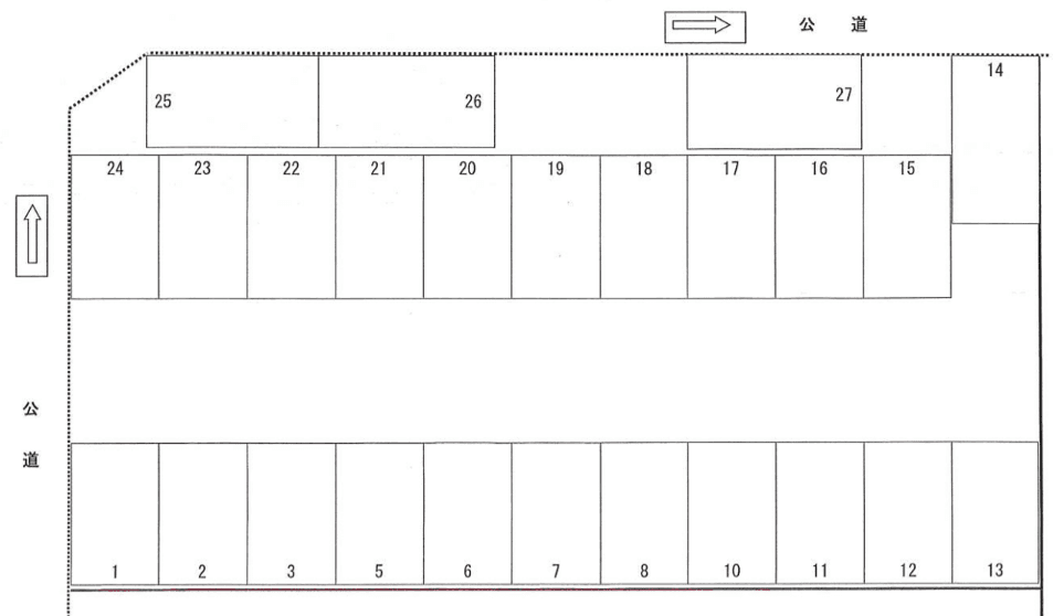157の駐車配置図