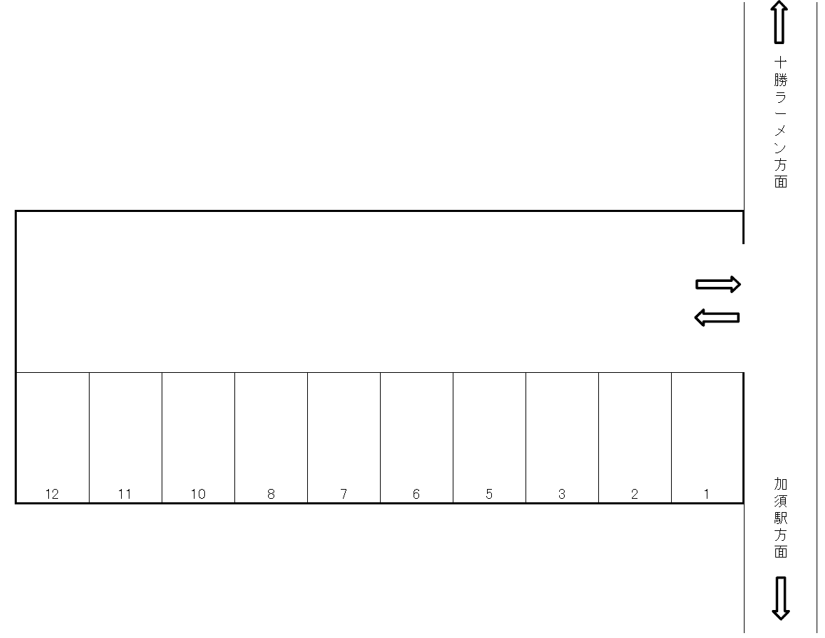 加須中央駐車場の駐車配置図