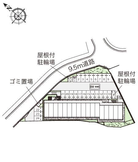 津田山手(41942)の駐車配置図
