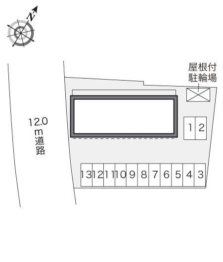 ウエスト タウン(27865)の駐車配置図