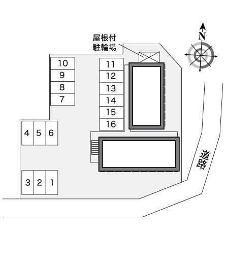 エバーグリーン(26820)の駐車配置図