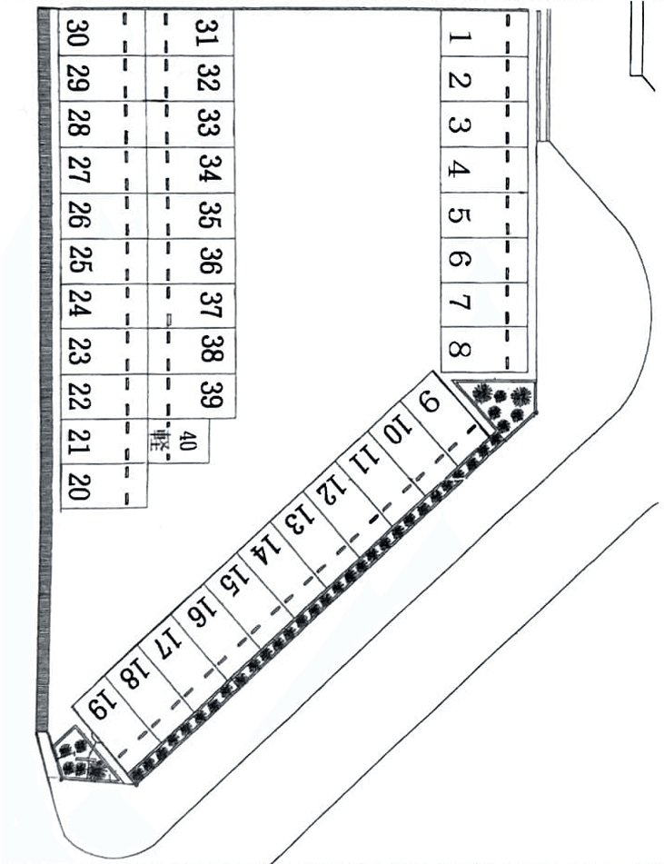 MB1パーキングの駐車配置図