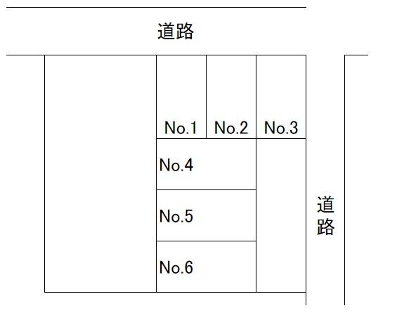 日進町三丁目駐車場の駐車配置図