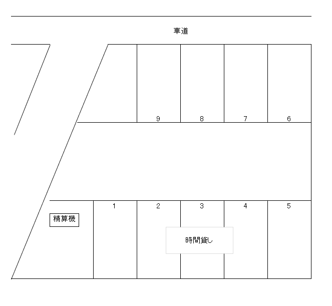 第30駐車場の駐車配置図