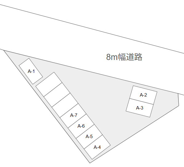 神立駅前第4の駐車配置図
