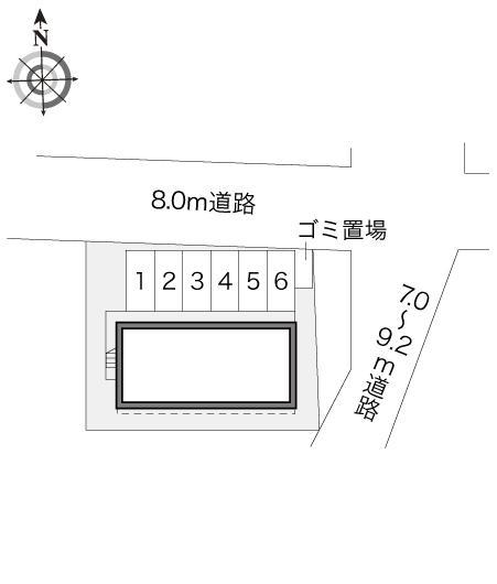 グレイス(16608)の駐車配置図