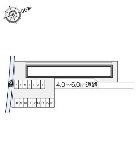 イシハラⅡ(21602)の駐車配置図
