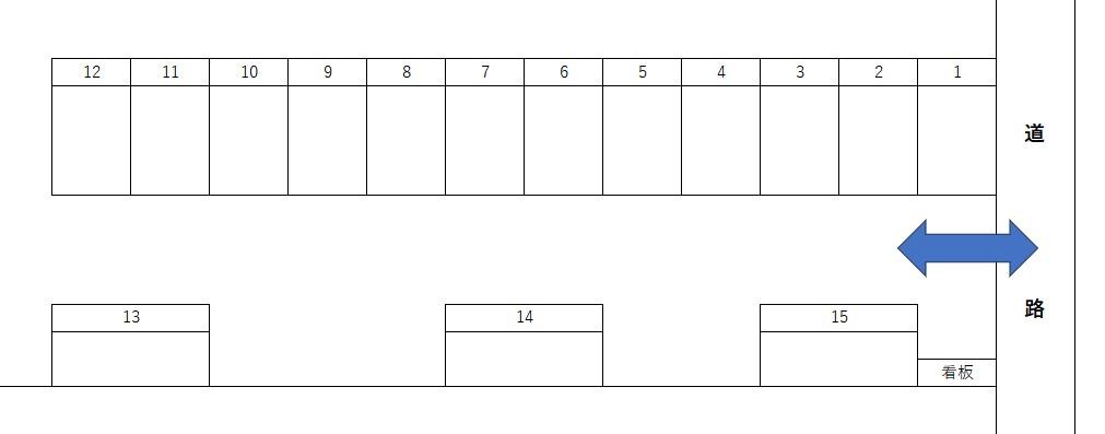 草野駐車場の駐車配置図