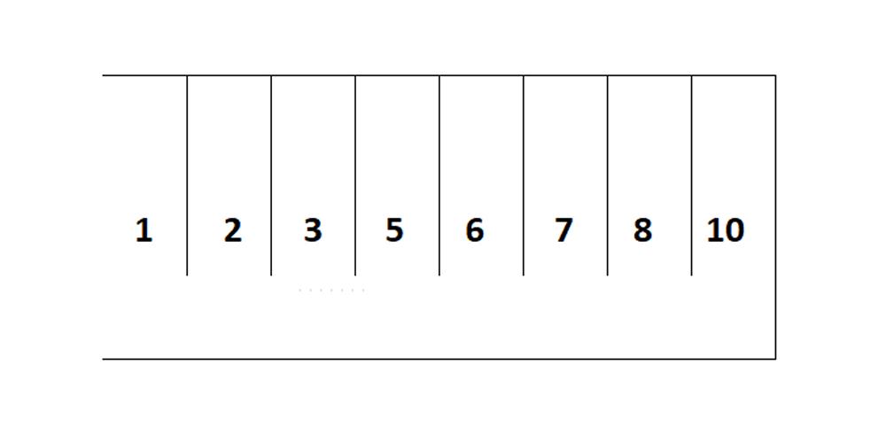 加賀パーキング(菊川)の駐車配置図