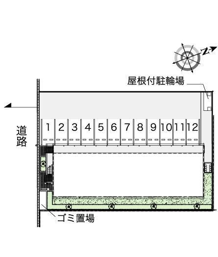 キューブ赤代(43295)の駐車配置図