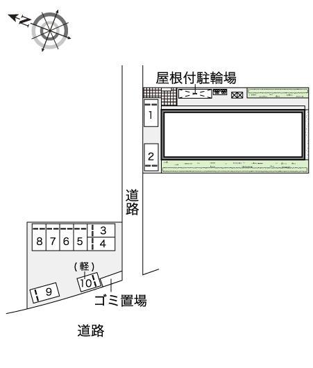 菱池(47010)の駐車配置図