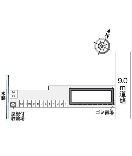 アビィロード(27768)の駐車配置図