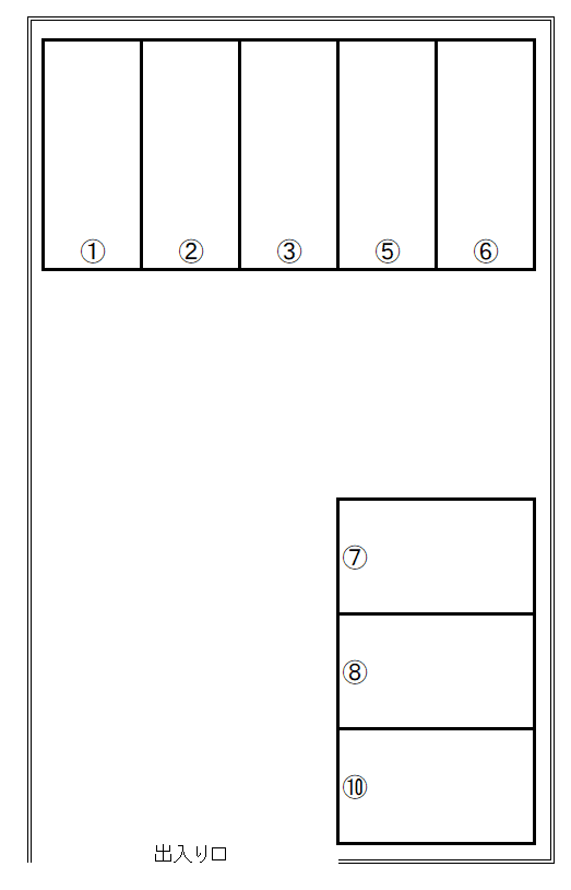モータープールの駐車配置図