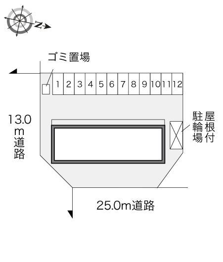 なぎさ公園前2(23765)の駐車配置図