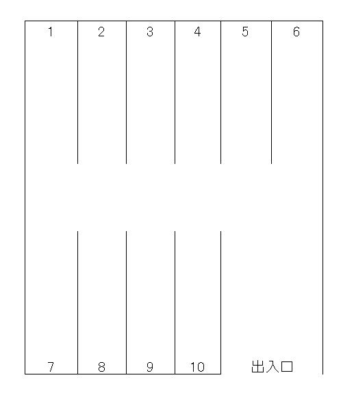大高南恒川パーキングの駐車配置図