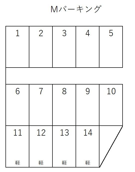 Mパーキングの駐車配置図
