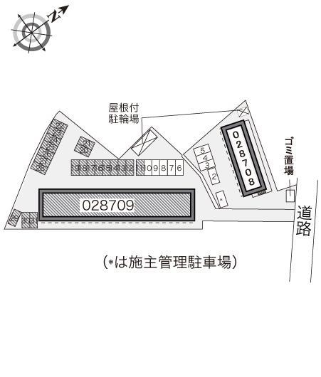 新富山B(28709)の駐車配置図