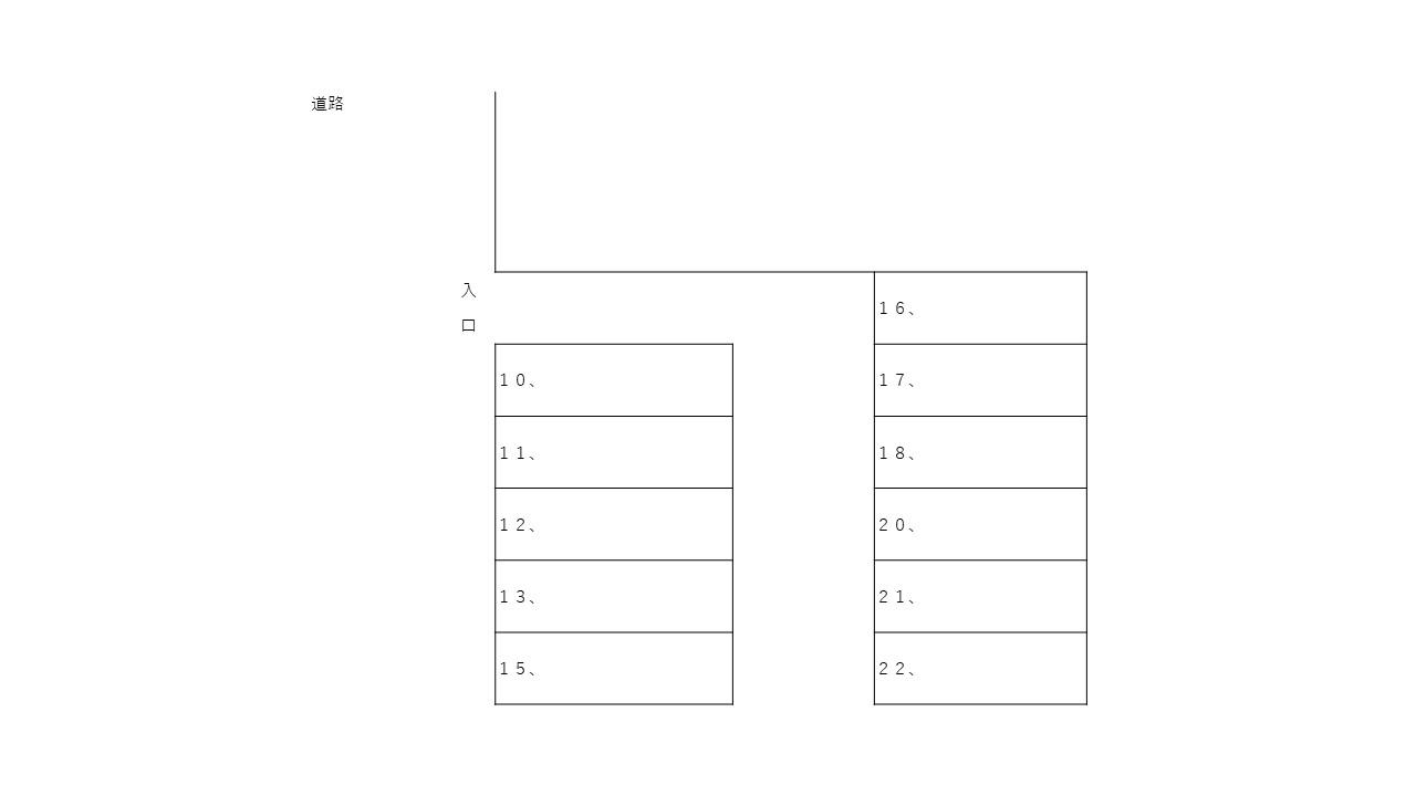 井汲第3駐車場の駐車配置図