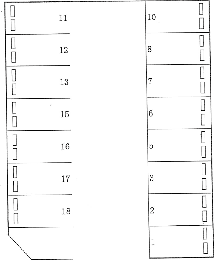 216の駐車配置図