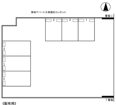 新橋町 KN2 駐車場の駐車配置図