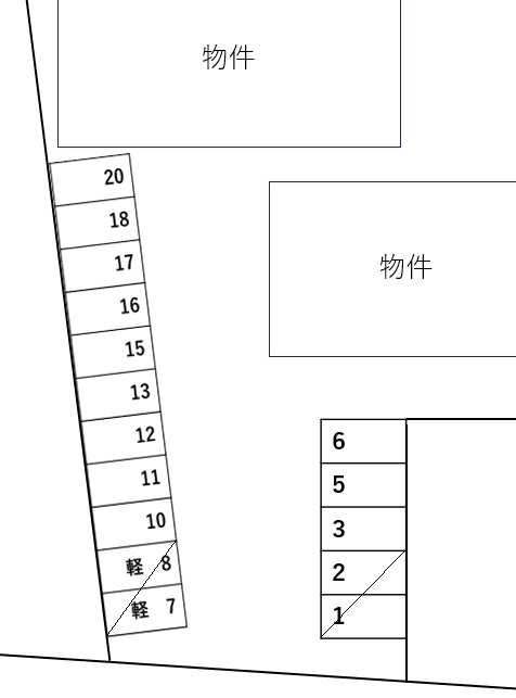 lapis Aの駐車配置図