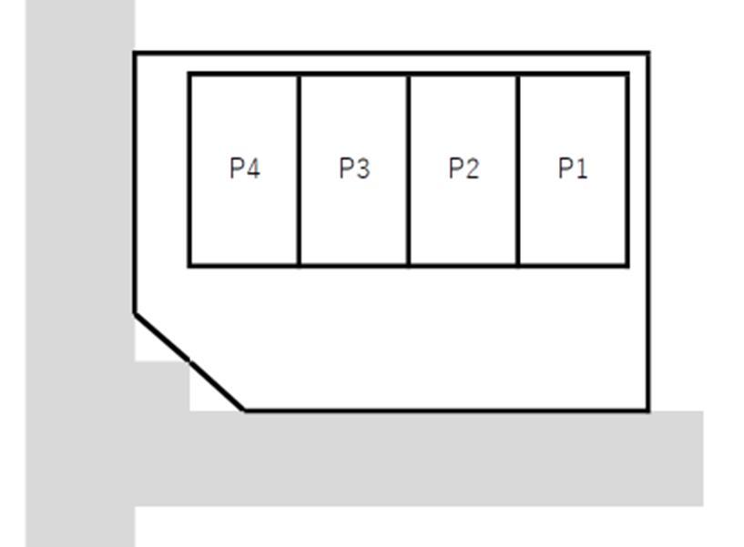 中井3丁目月極駐車場の駐車配置図
