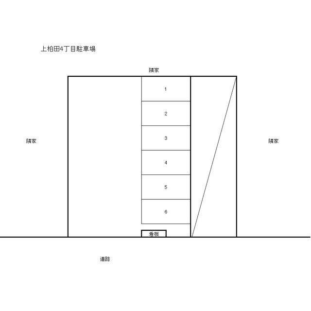 上柏田4丁目駐車場の駐車配置図