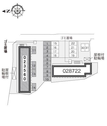 芙蓉(23560)の駐車配置図