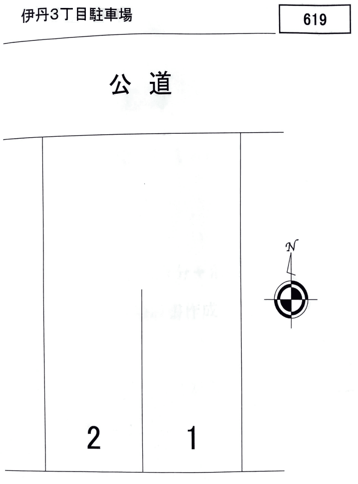 伊丹3丁目駐車場の駐車配置図