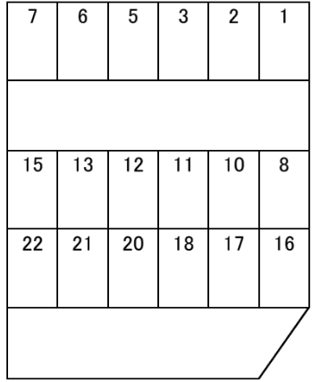 MDパーキングの駐車配置図