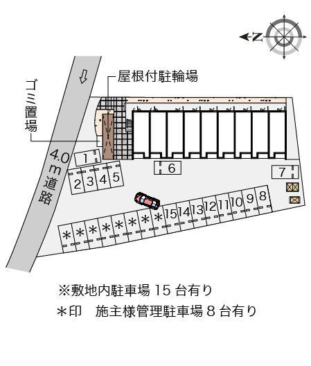 クレイノBUZEN(55875)の駐車配置図