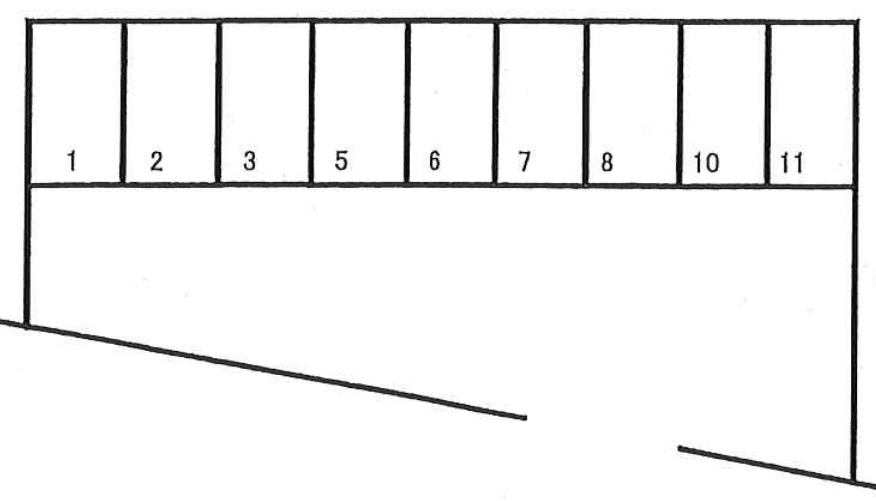 松本木材Pの駐車配置図