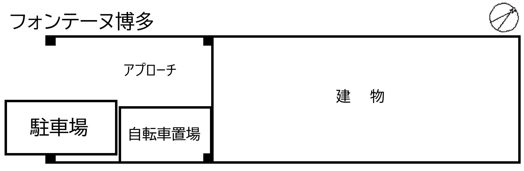 フォンテーヌ博多の駐車配置図