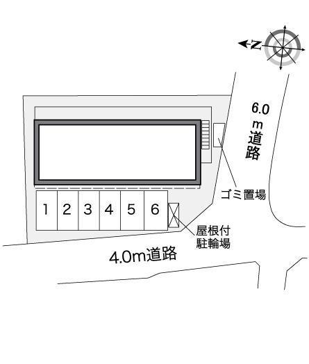 メルベーユ西大寺(36627)の駐車配置図