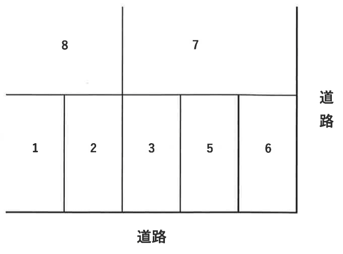 小澤駐車場の駐車配置図