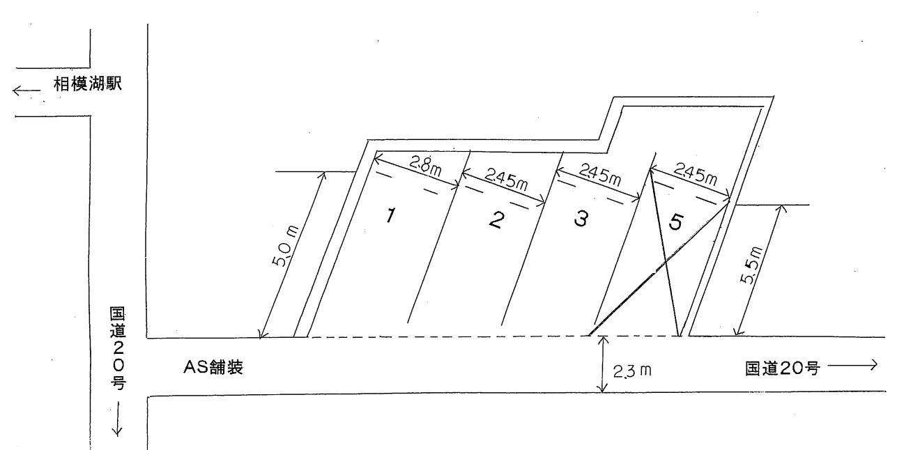 おおしも駐車場の駐車配置図