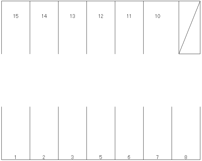 小鷹野 萩本 パーキングの駐車配置図