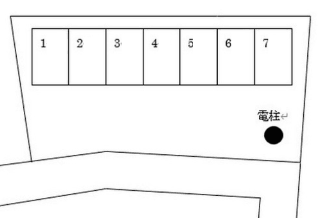 石川桑名パーキング1の駐車配置図