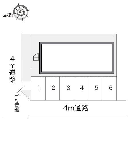 陽光(16061)の駐車配置図