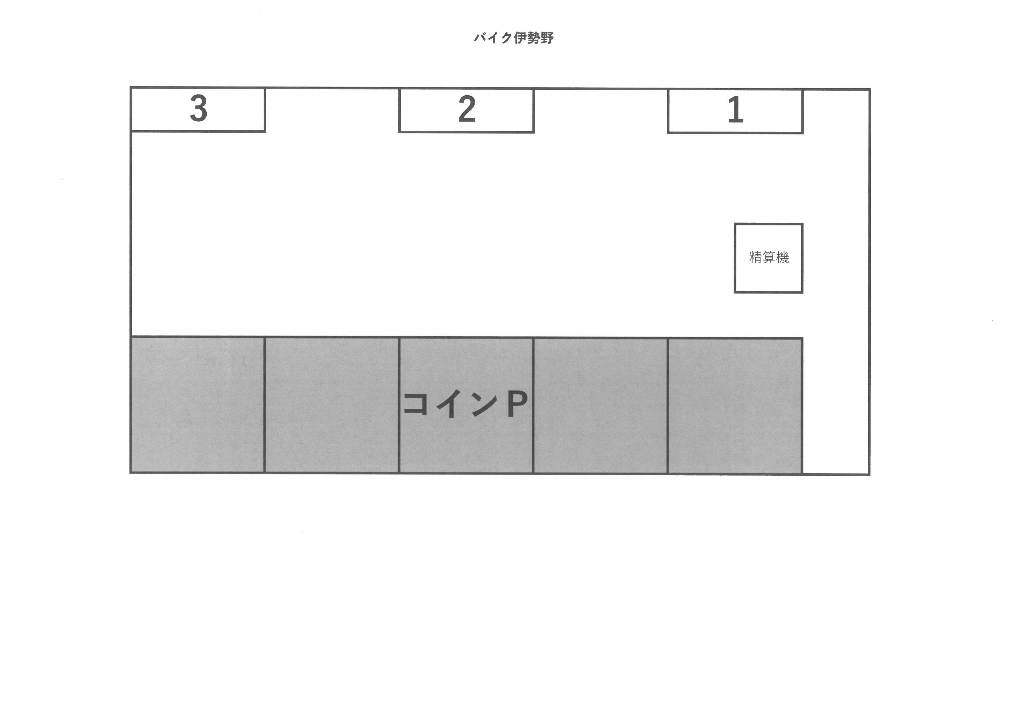 PARKMAX 伊勢野の駐車配置図