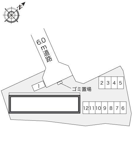 エスポワールU(22706)の駐車配置図