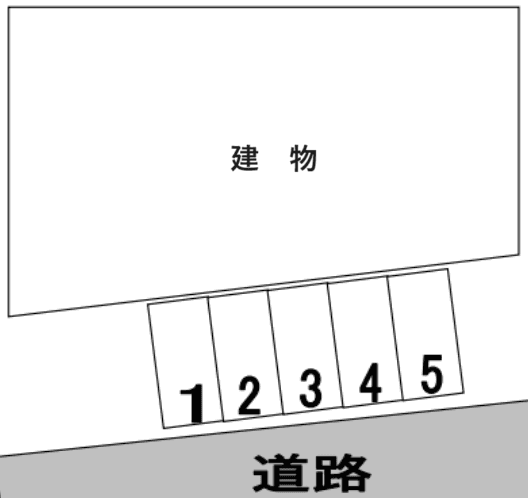 大和田駅前駐車場の駐車配置図