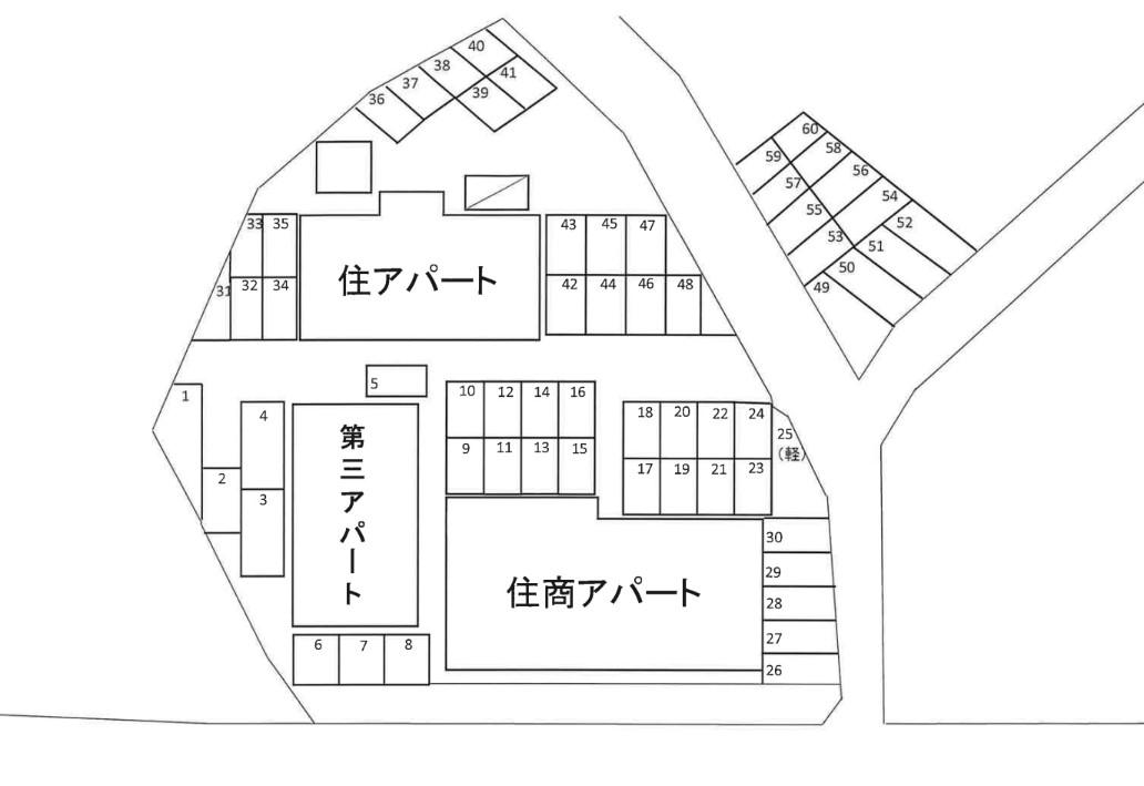 宮野住商駐車場の駐車配置図