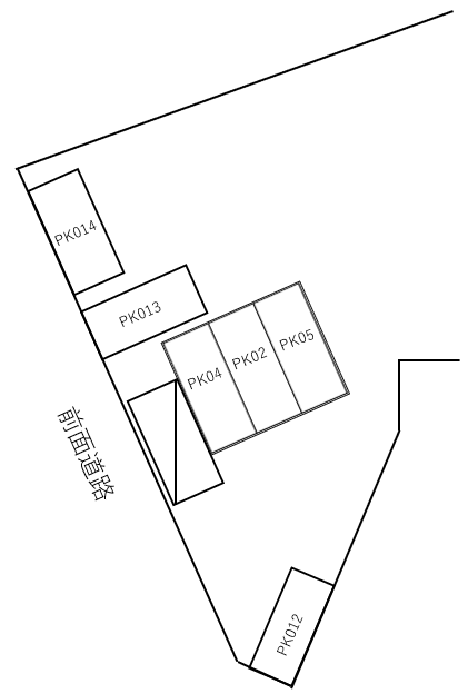 パークナードフィット田園調布の駐車配置図