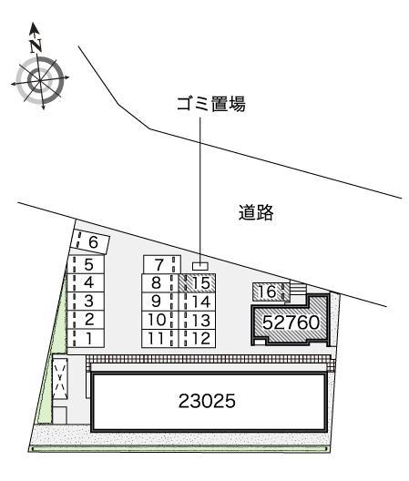 東津田Ⅱ(52760) 敷地外駐車場の駐車配置図