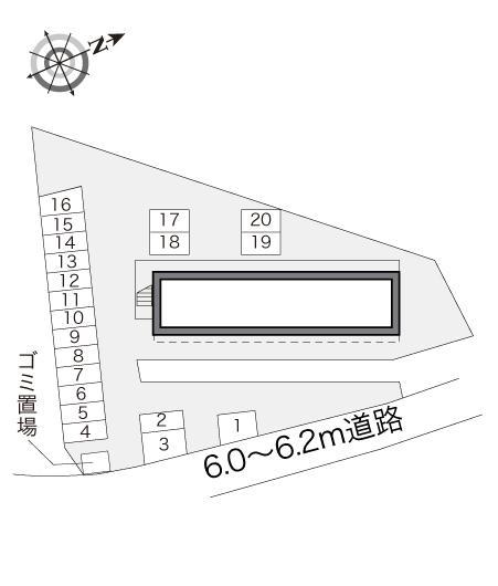 ディアコート(16782)の駐車配置図