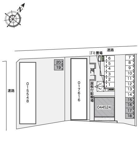 ブルーホワイト(17616)の駐車配置図