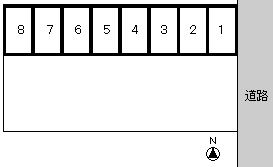 小白川四丁目斎藤パーキングの駐車配置図